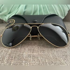 Ray-Ban gold wire sunglasses